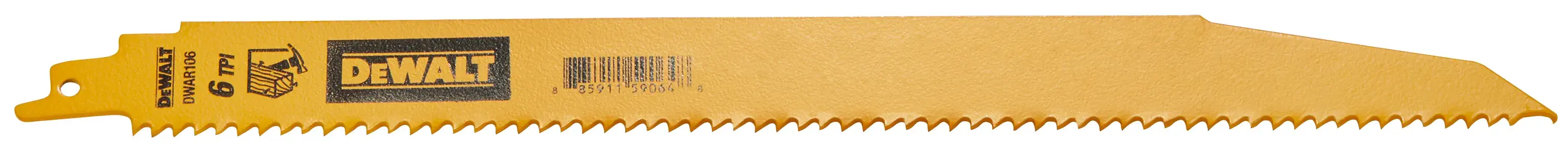 DEWALT® 12-in. 6 TPI Demolition Bi-Metal Reciprocating Saw Blade (25-Pack) thumbnail 3