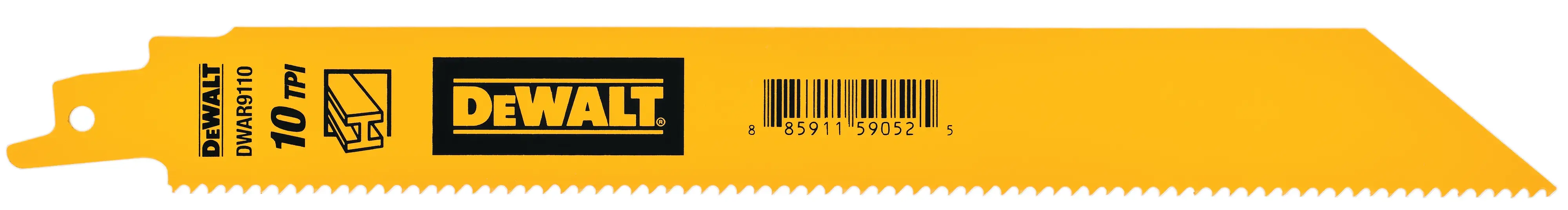 DEWALT® 9IN 10TPI 1IN RECIP SAW BLD 5-CT thumbnail 2