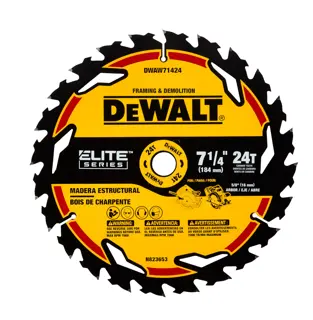 DEWALT® ELITE SERIES™ 7-1/4-in. 24T Circular Saw Blade