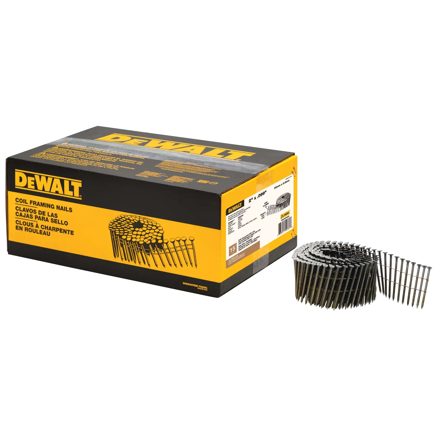 DEWALT® 3 X .120 Smooth Bright Coil  QTY (2,700 Pk)