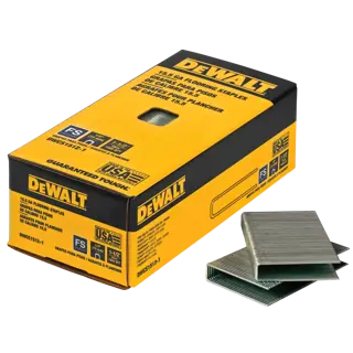 15.5 gauge flooring staples with packaging.