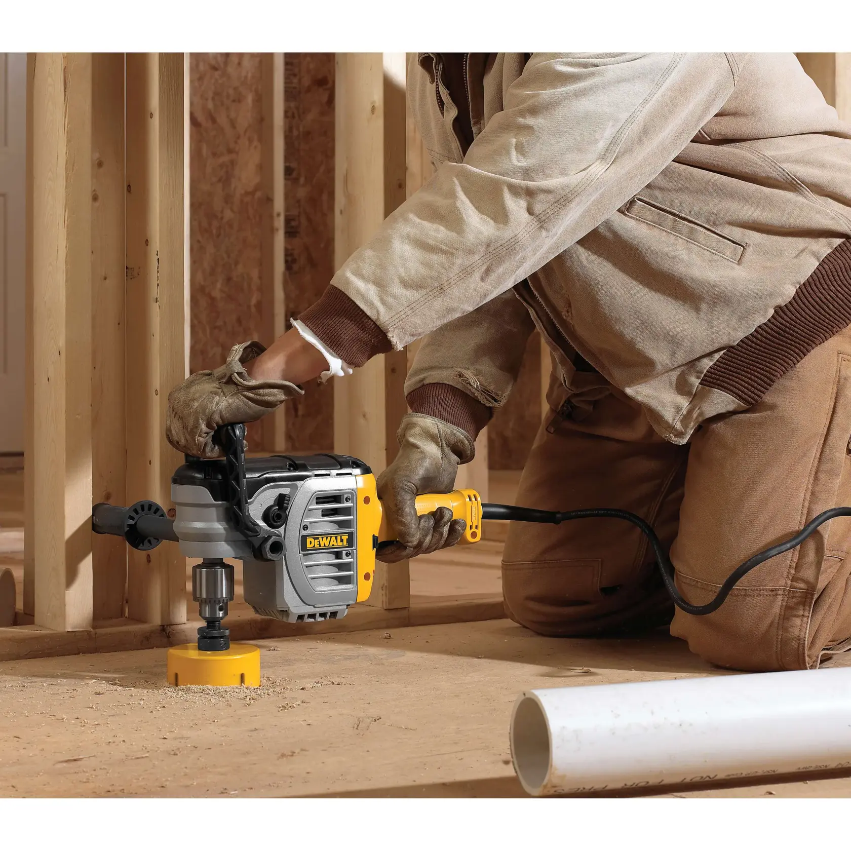 DEWALT® 1/2-in. VSR™ Stud and Joist Drill with Clutch