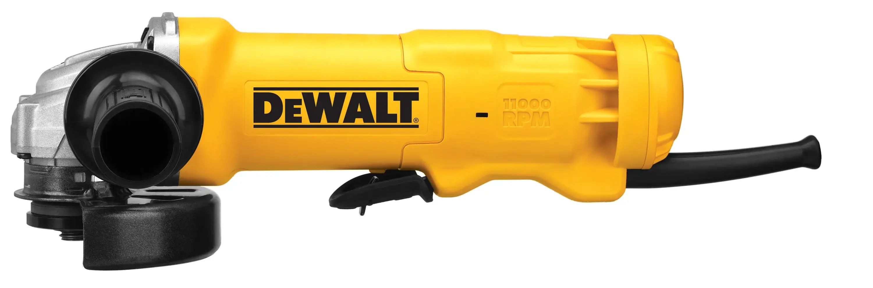 Right side of small angle grinder with nolock on.