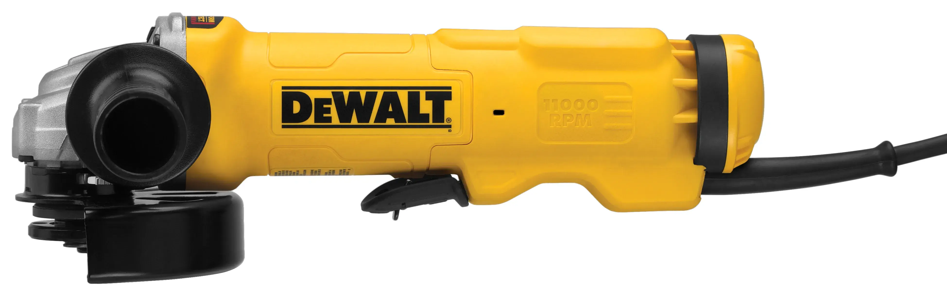 Profile of 4 and a half to 5 inch high performance paddle switch grinder with nolock on.