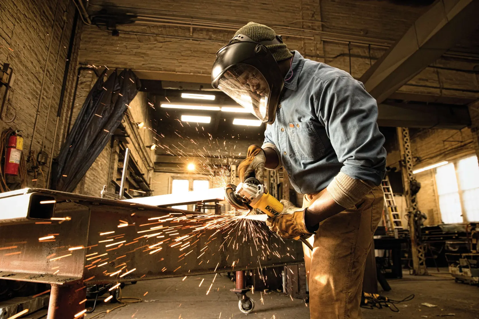 DEWALT® 6-in. (150mm) Corded Electric Paddle Switch Angle Grinder with No Lock-On