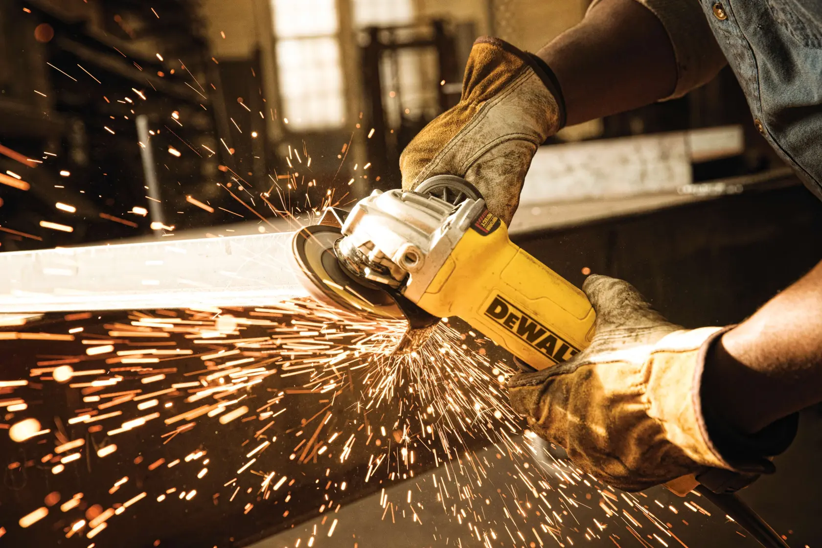 DEWALT® 6-in. (150mm) Corded Electric Paddle Switch Angle Grinder with No Lock-On