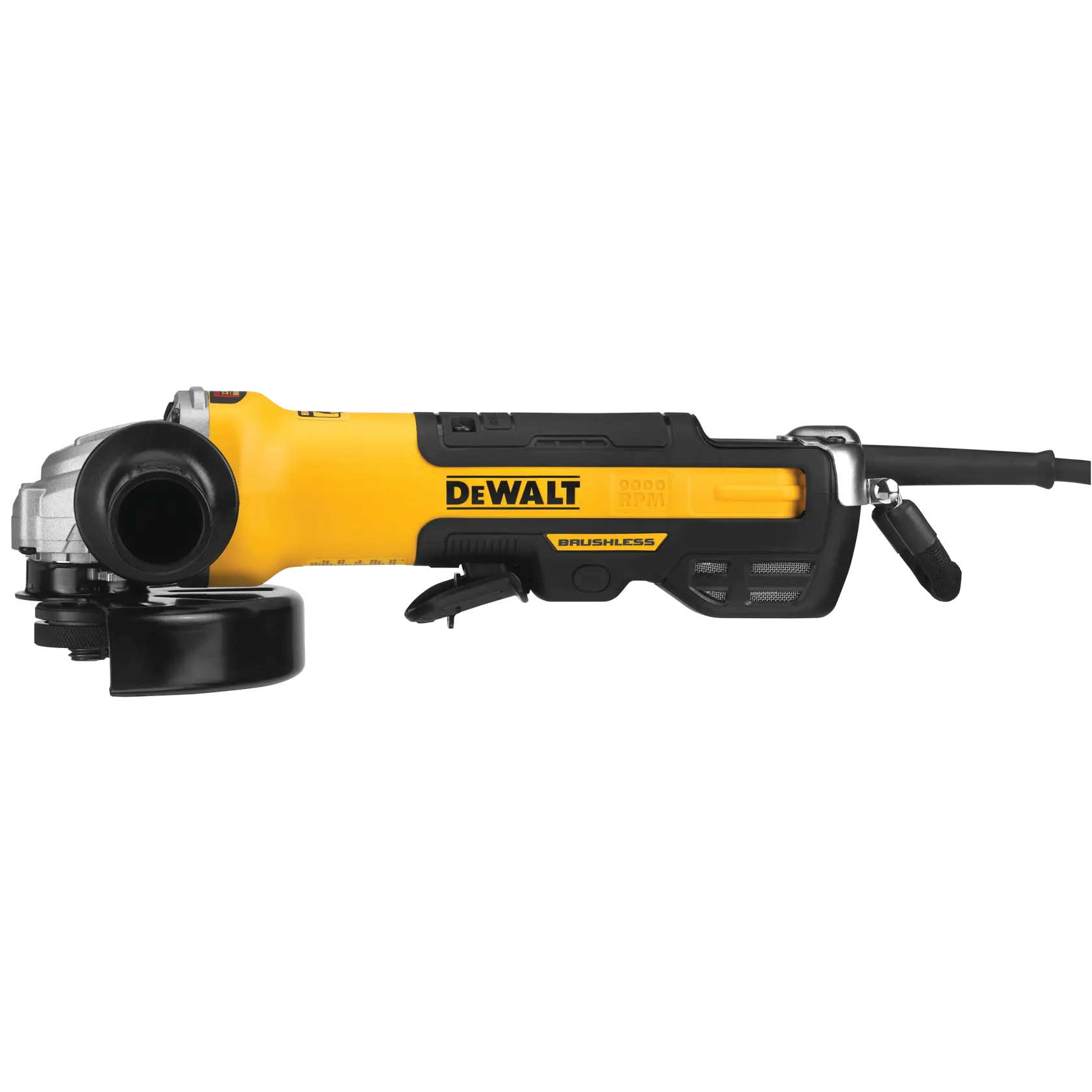 DEWALT® 5-in. - 6-in. (127mm - 150mm) Brushless Paddle Switch Small Angle Grinder with KICKBACK BREAK