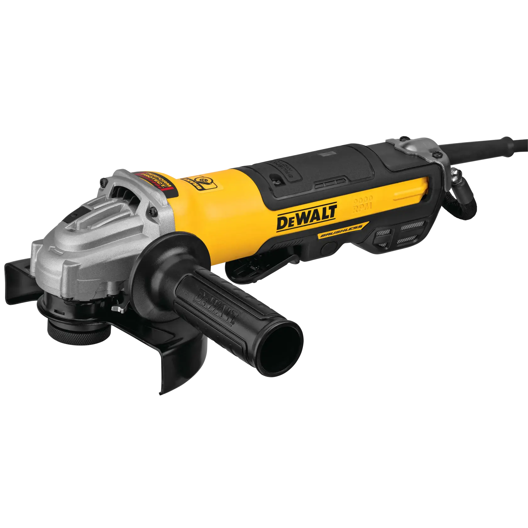 DEWALT® 5-in. - 6-in. (127mm - 150mm) Brushless Paddle Switch Small Angle Grinder with KICKBACK BREAK thumbnail 2