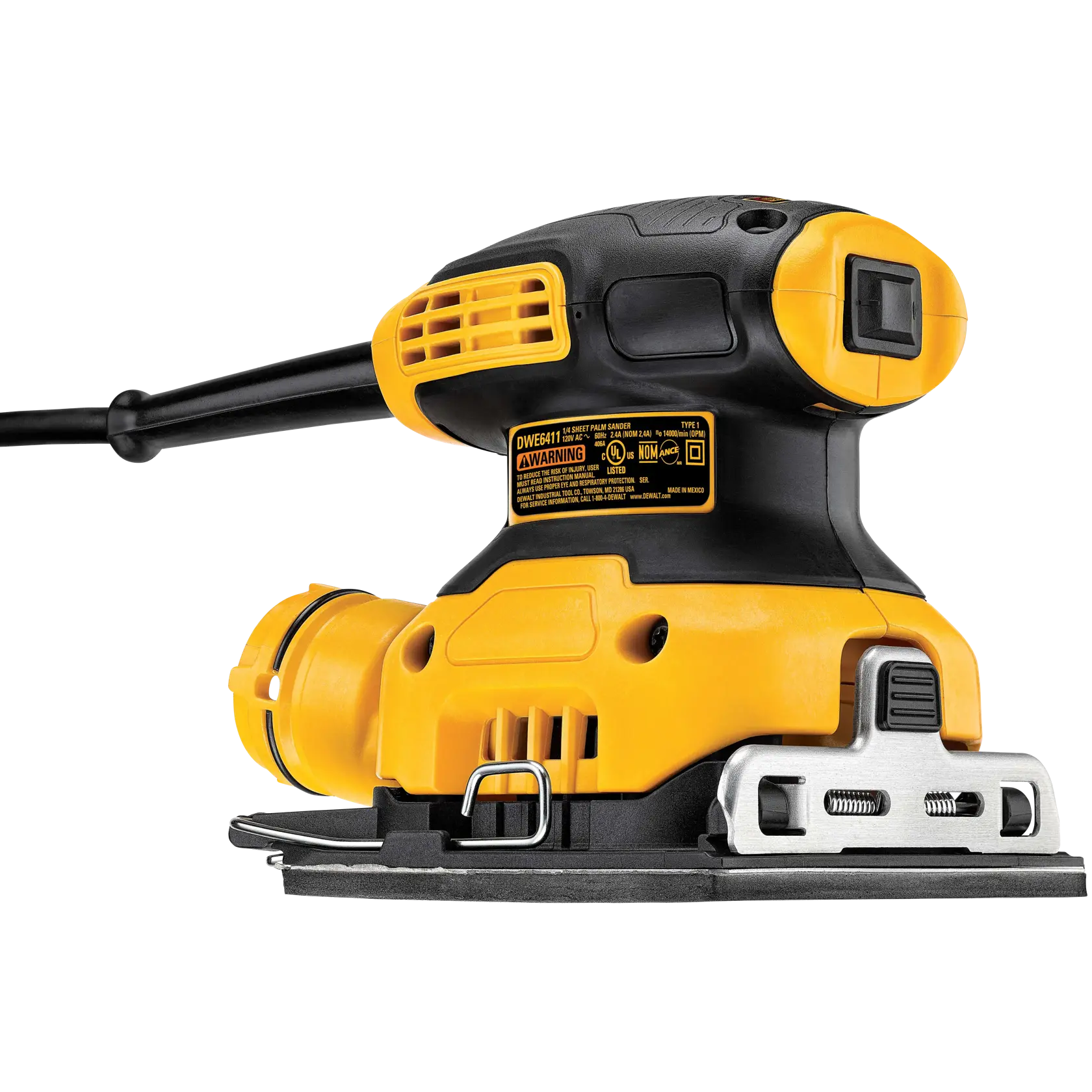 DEWALT® 1/4-in. (6.4mm) Corded Electric Sheet Palm Grip Sander thumbnail 5