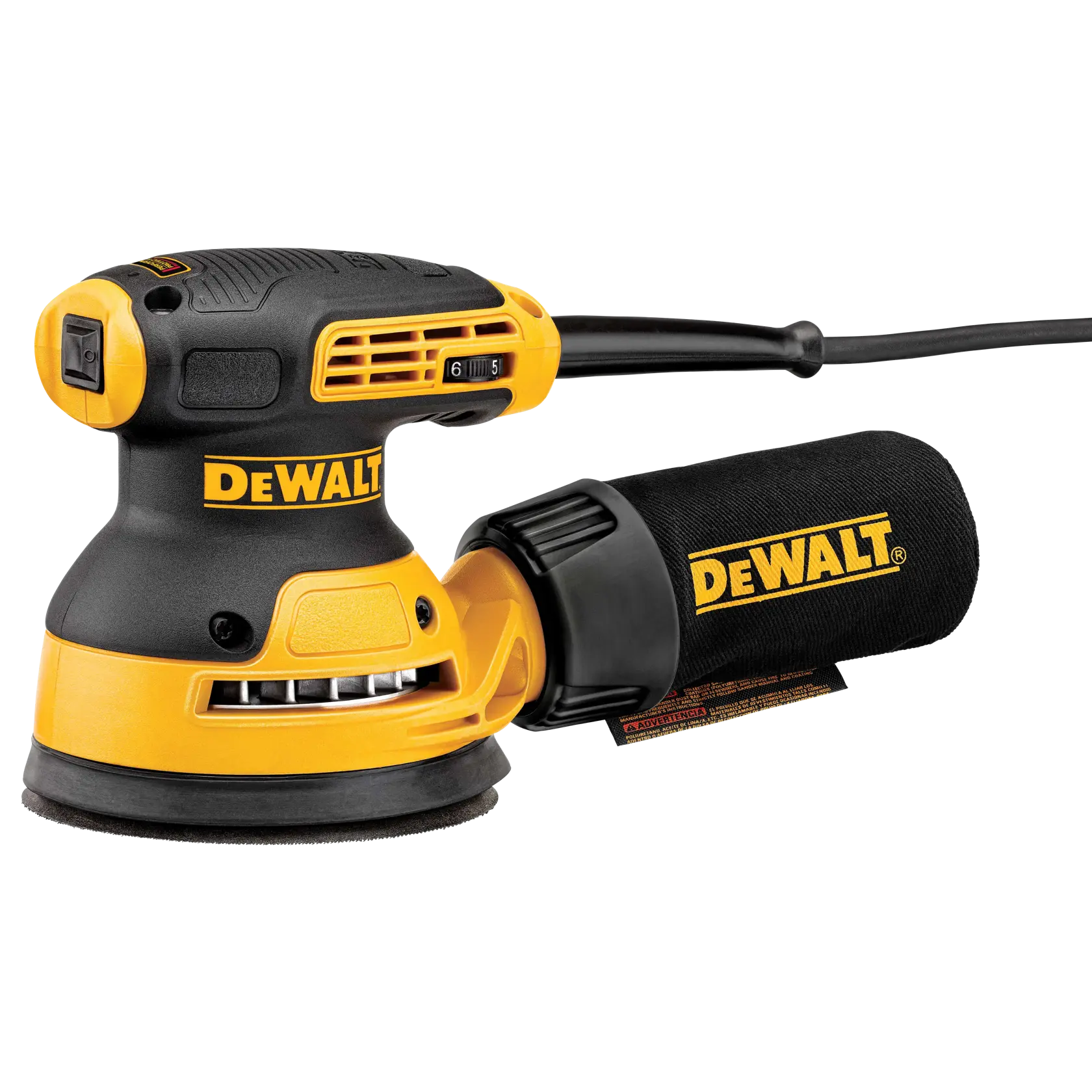 DEWALT® 5-in (127-mm) Corded Electric Variable Speed Random Orbital Sander Kit