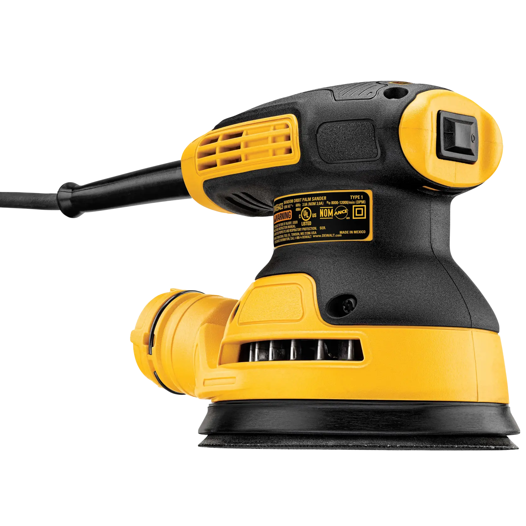 DEWALT® 5-in (127-mm) Corded Electric Variable Speed Random Orbital Sander Kit thumbnail 4