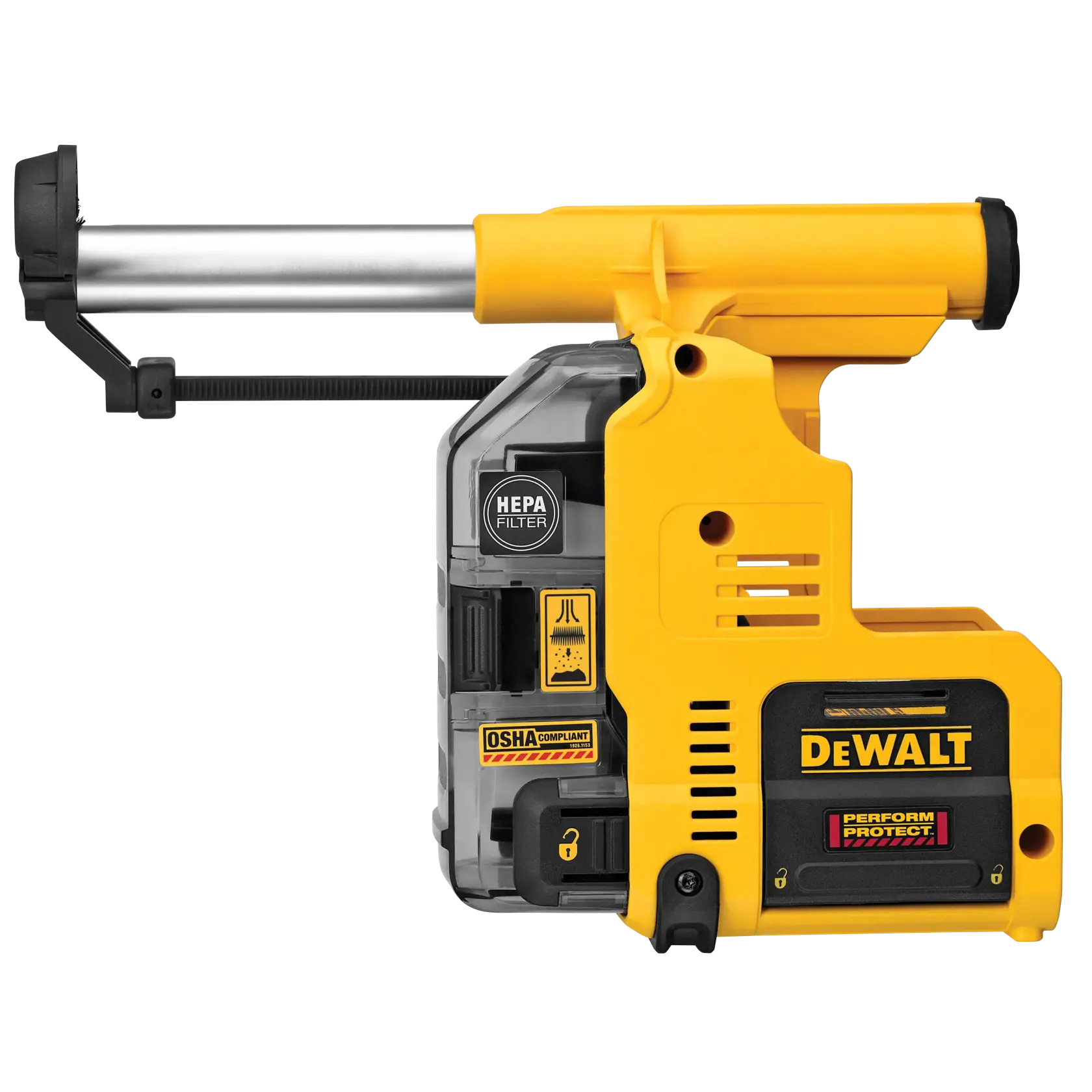 Onboard dust extractor for 1 and inch slotted drive shaft plus hammers.n