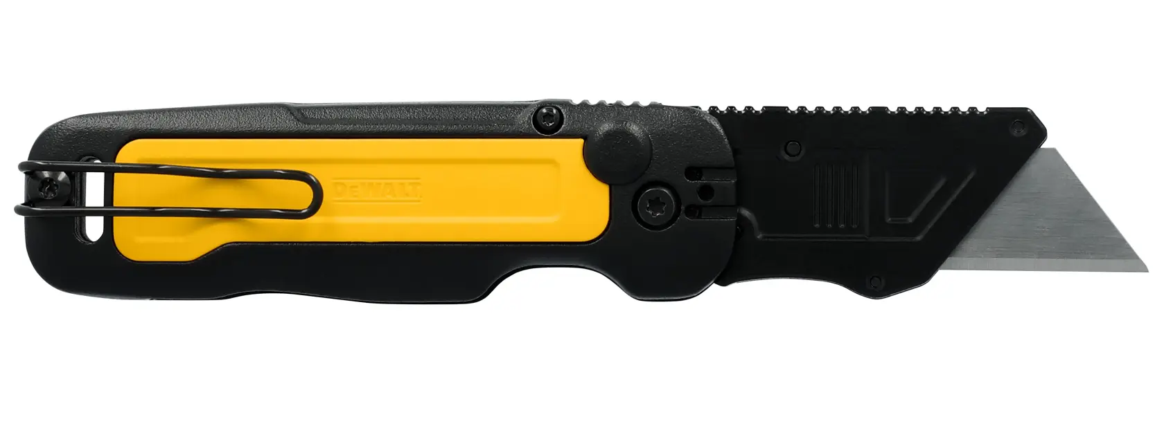 DW Push & Flip Folding Utility back horizontal with blade out