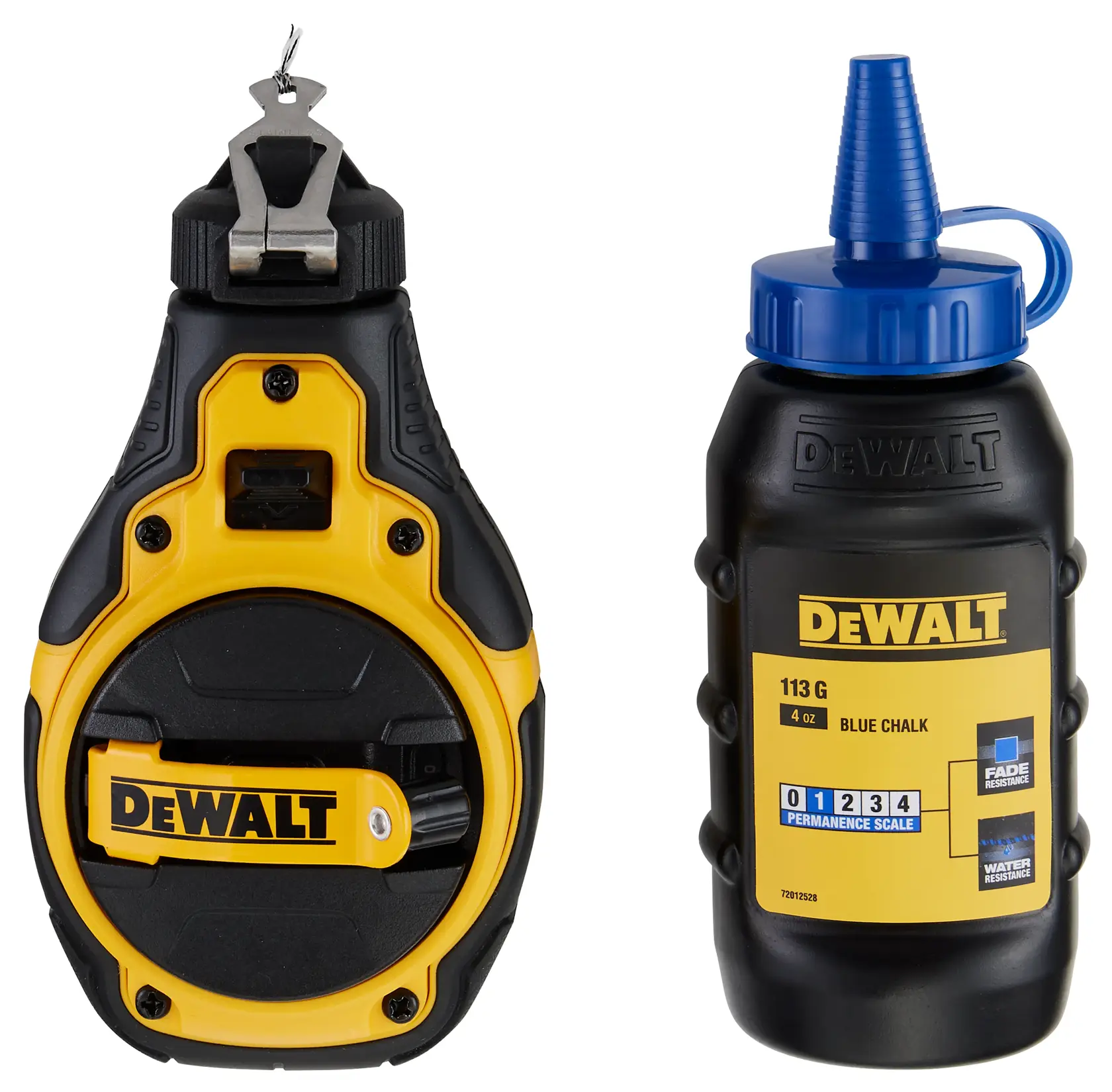 DEWALT CHALK REEL DWHT48333BC /DW 100ft 4:1 CHALK REEL w/ Blue Chalk  beauty image view1