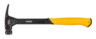 Left profile of 22 ounce steel framing hammer.