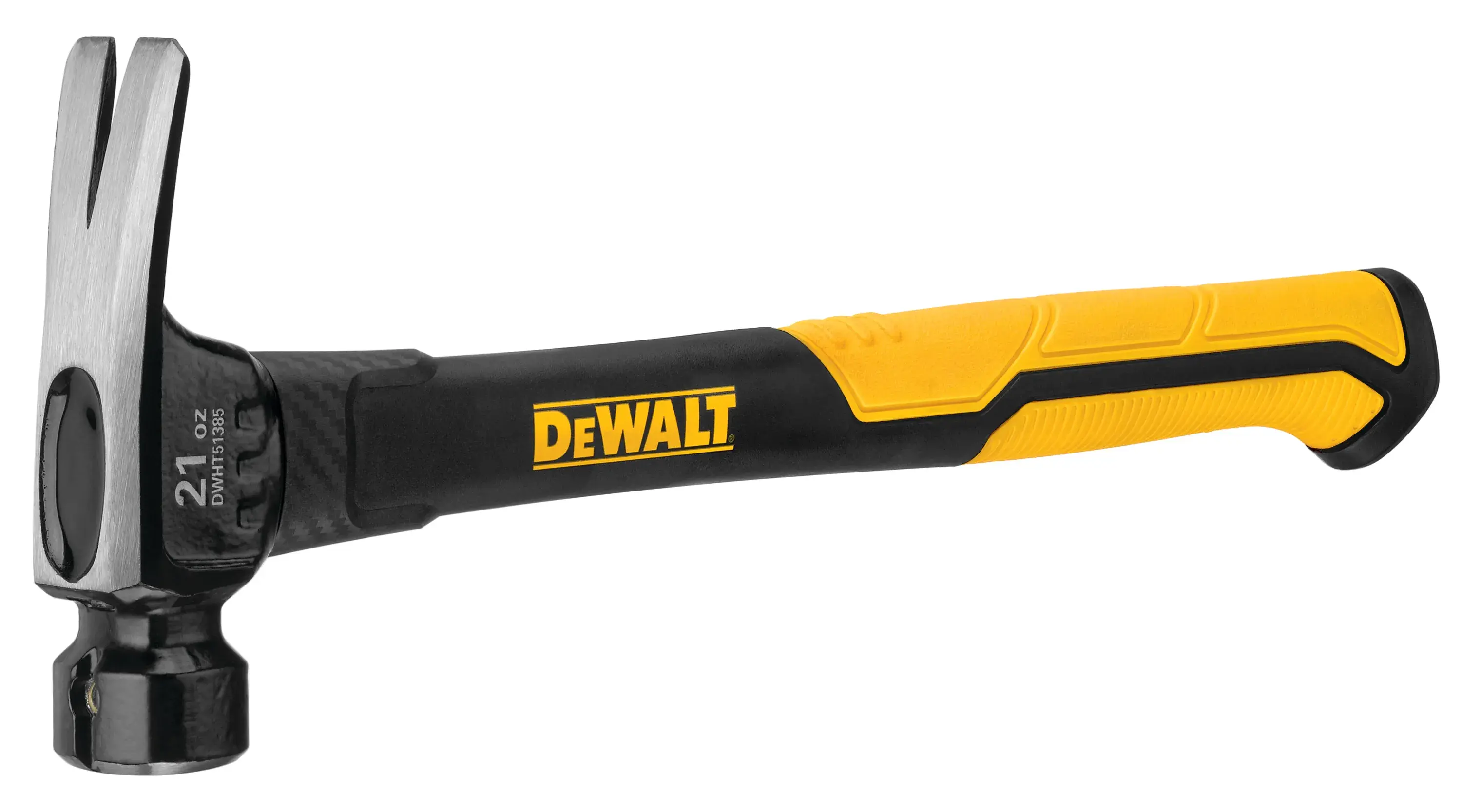 Profile of 21 ounce Fiberglass Framing Hammer.