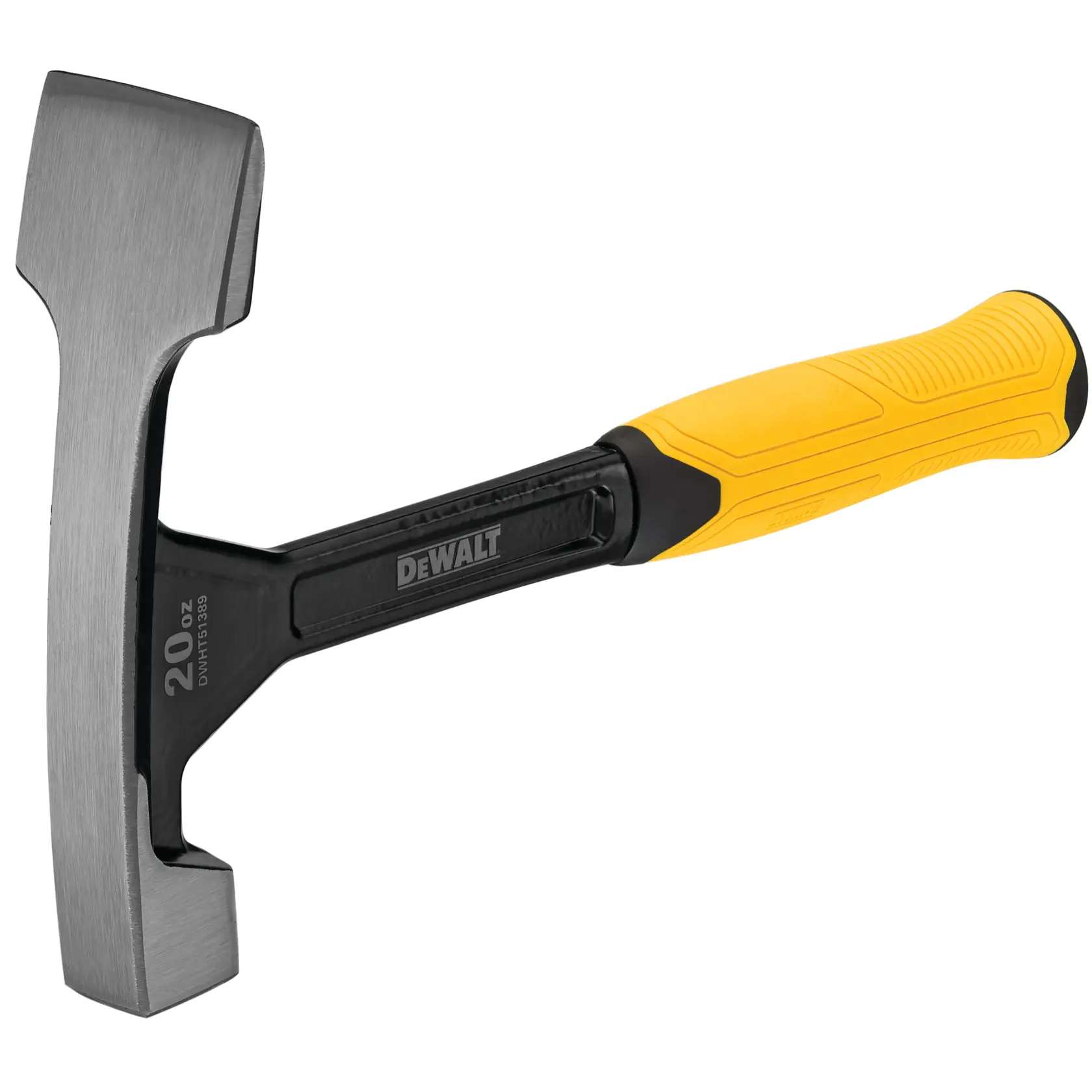 Profile of 20 ounce Bricklayer Hammer.