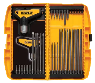 31 piece Ratcheting T Handle Hex Key Set.