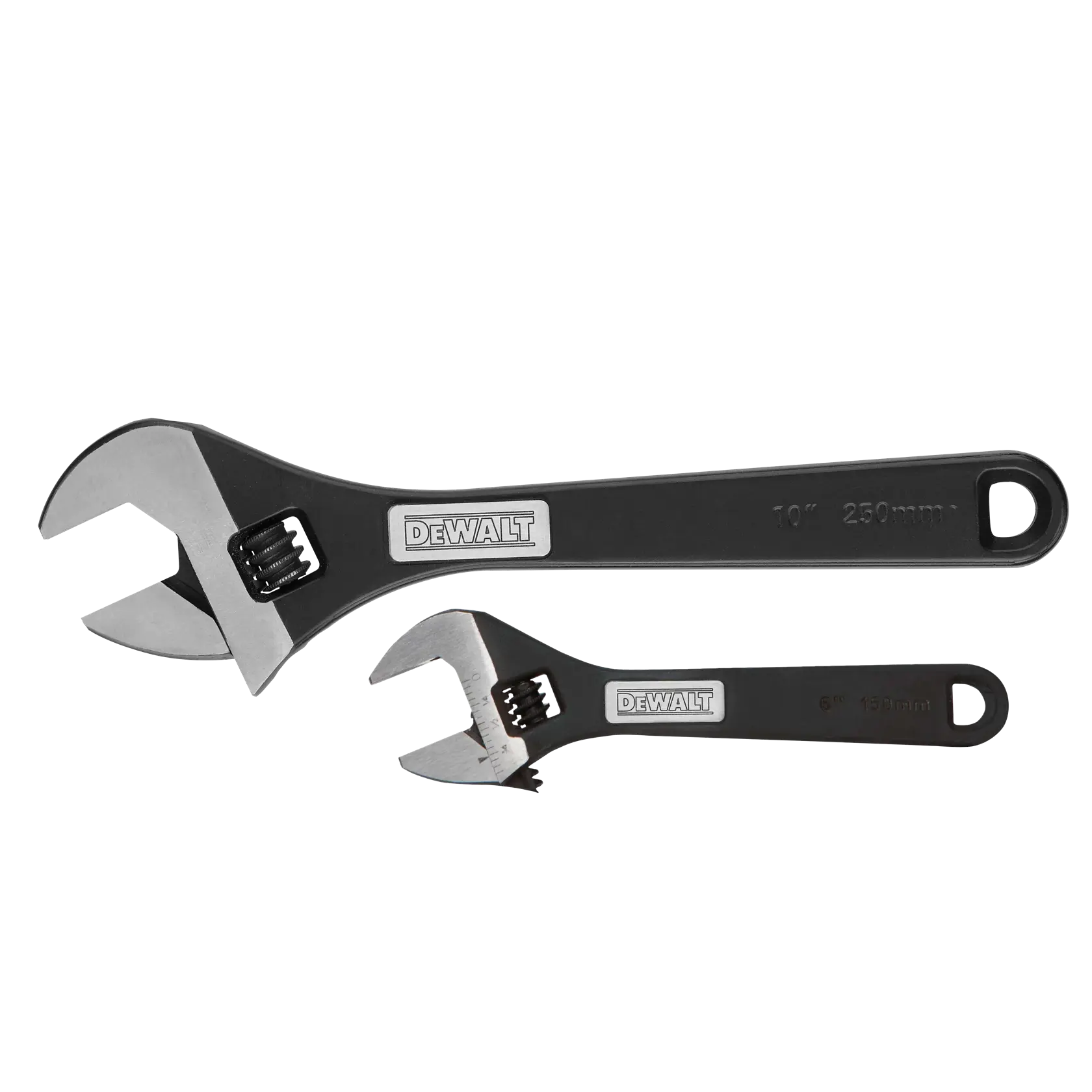 6 inch and 10 inch Adjustable Wrench.