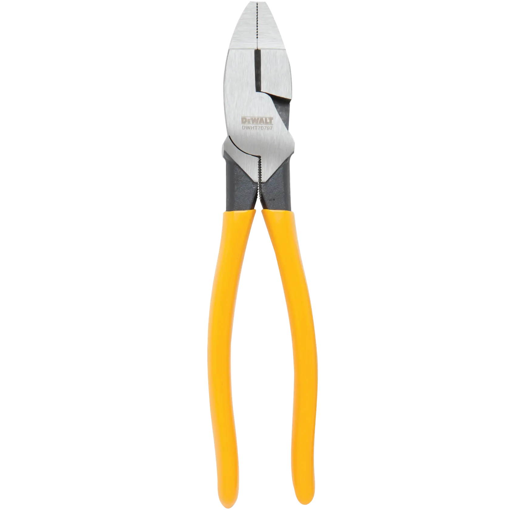 Vertical profile of  9 inch Linesman Plier.