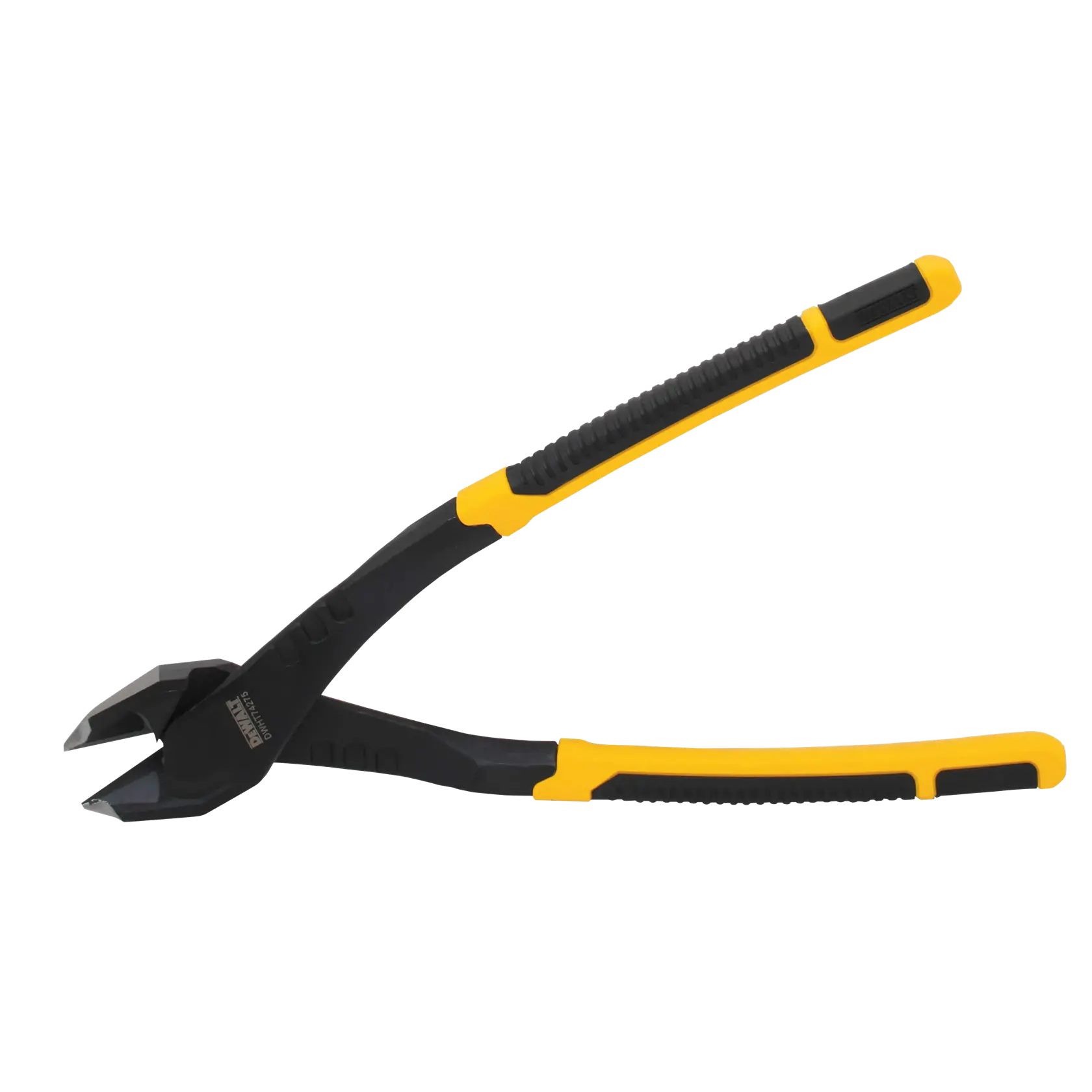 Profile of  opened 10 inch Diagonal Pliers with Prying Tip.