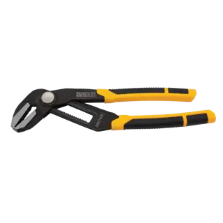 Profile of  8 inch Straight Jaw Pushlock Pliers.