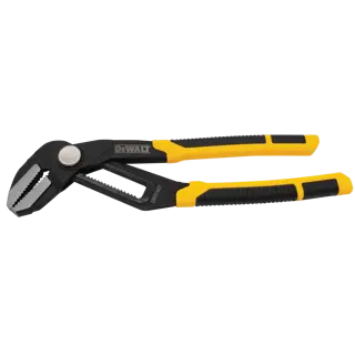 Profile of  10 inch Straight Jaw Pushlock Pliers.