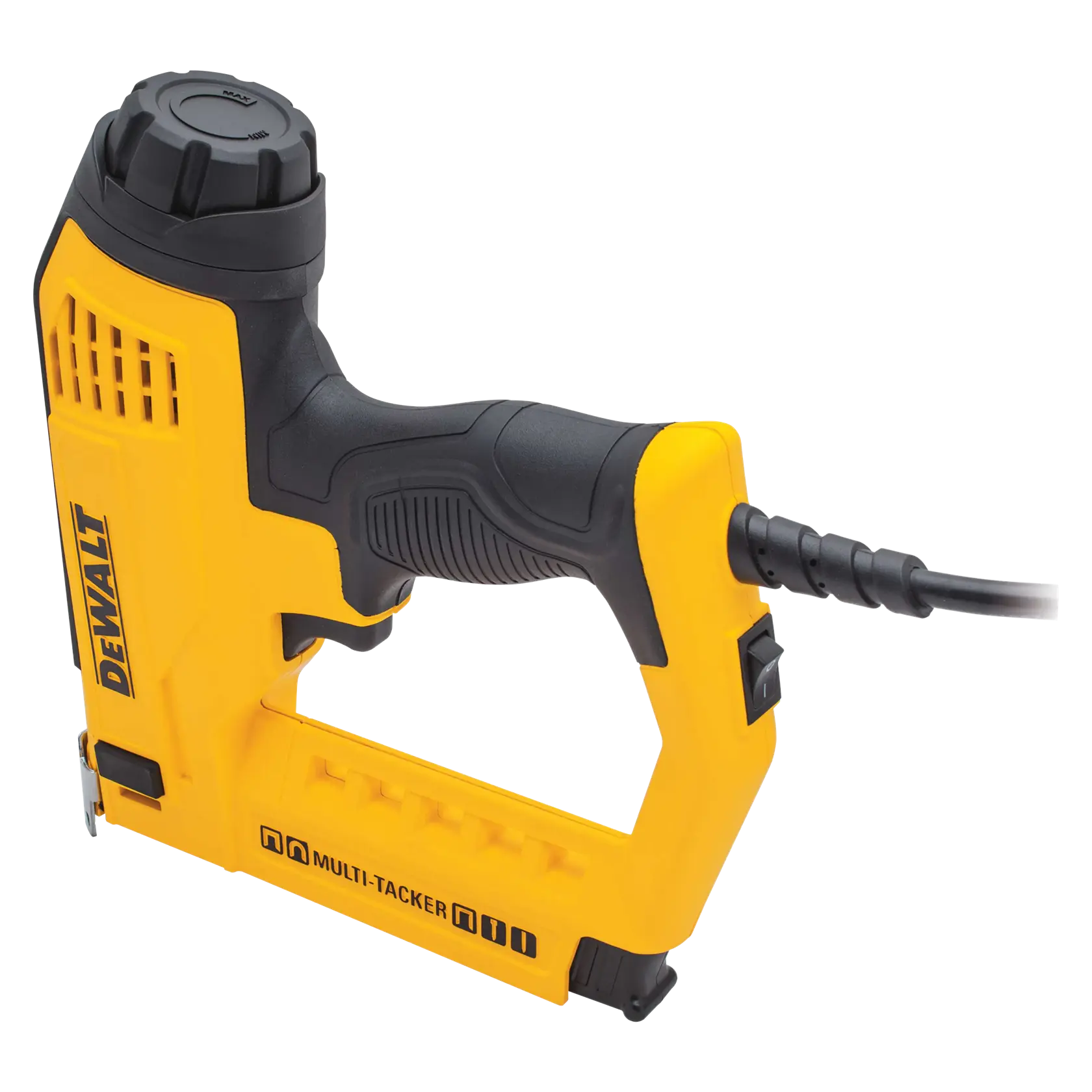 Heavy Duty Electric 5 in 1 Multi Tacker being used by a person.