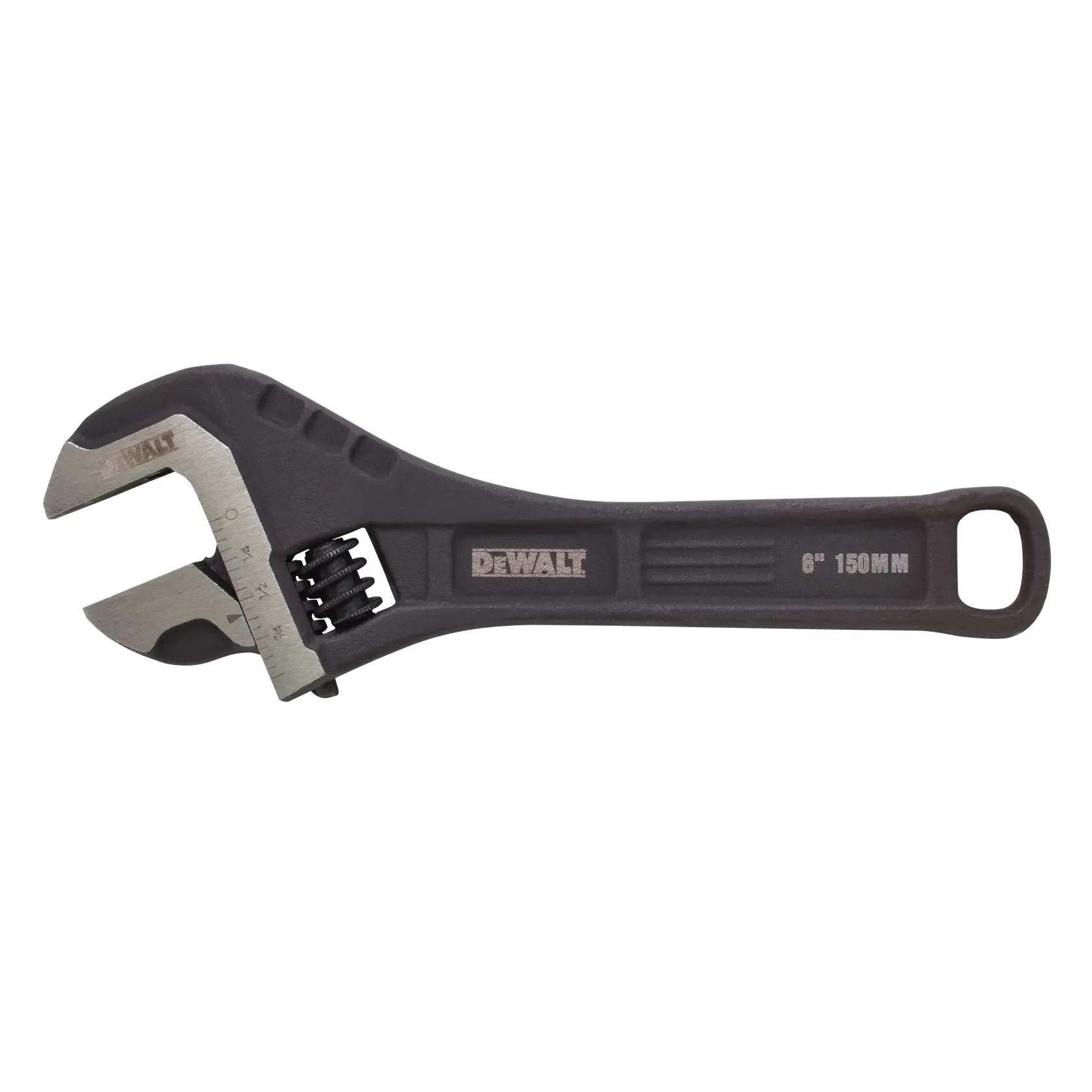 Profile of  6 inch All Steel Adjustable Wrench.