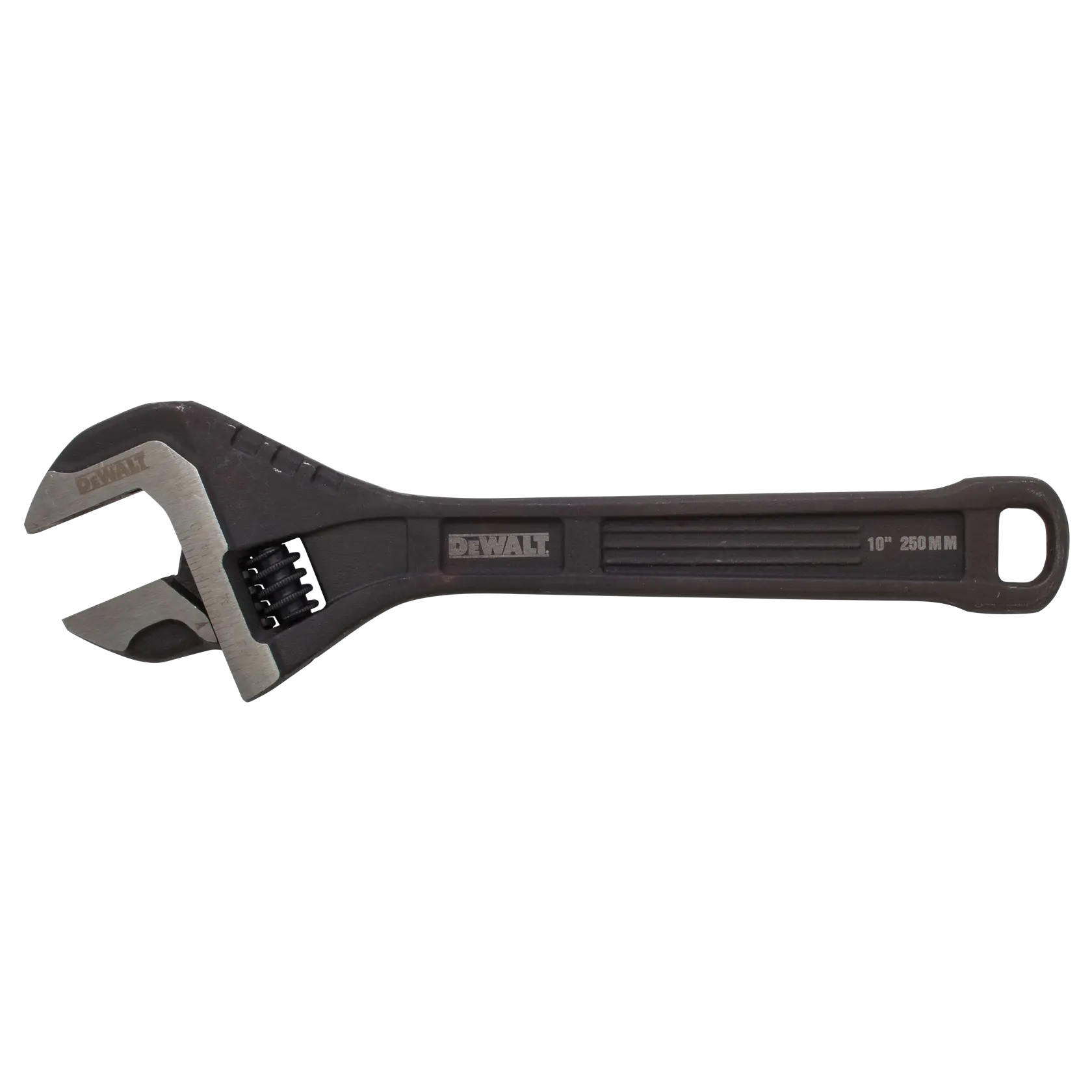 Profile of  10 inch All Steel Adjustable Wrench.