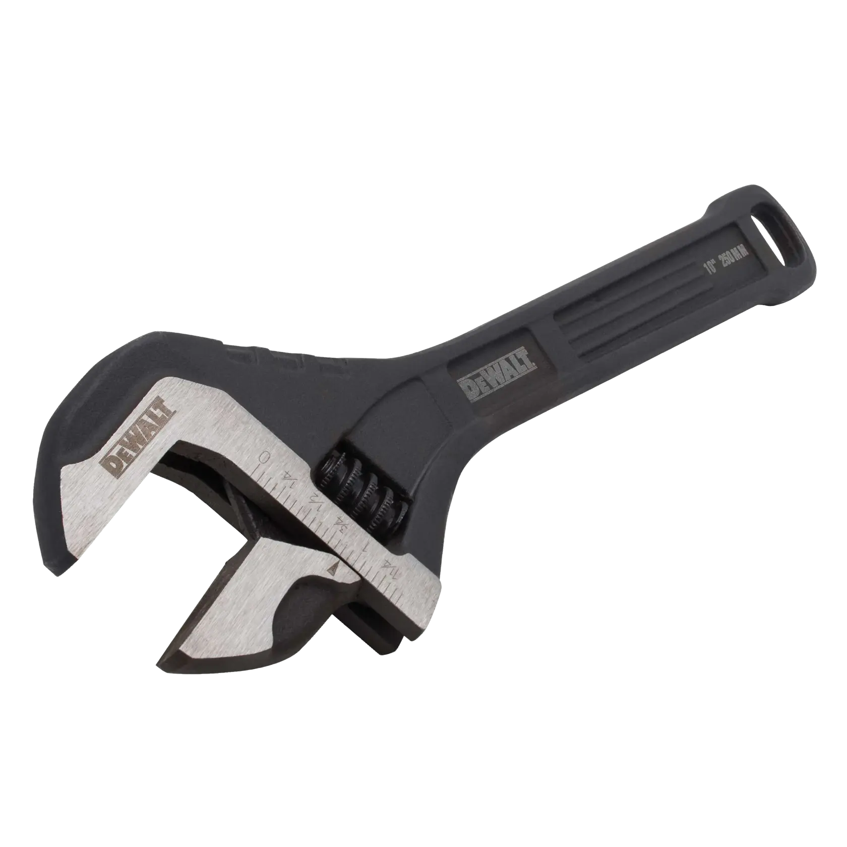 Profile of  10 inch All Steel Adjustable Wrench.
