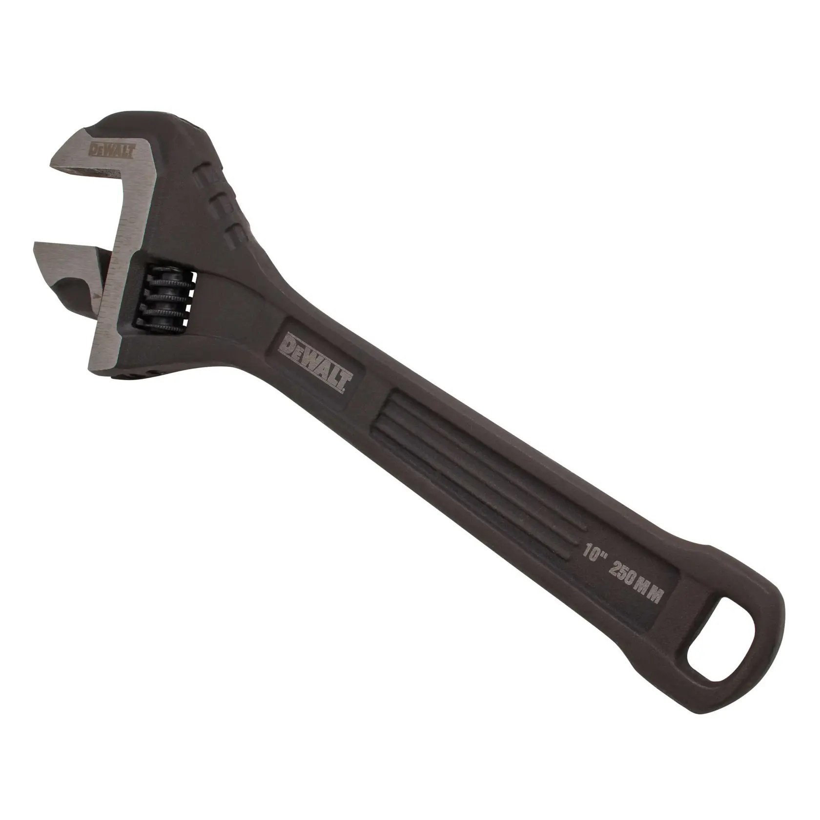 Profile of  10 inch All Steel Adjustable Wrench.