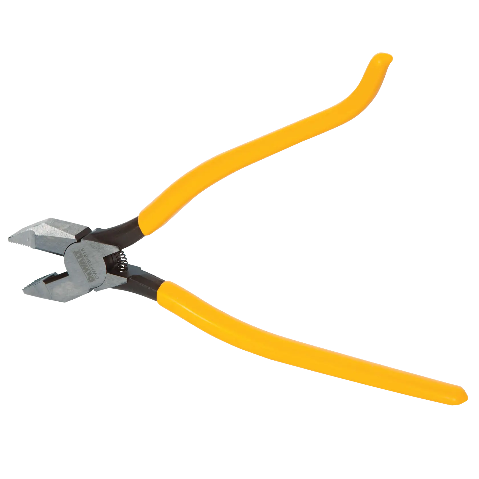 Left profile of  opened Heavy Duty Rebar Pliers.