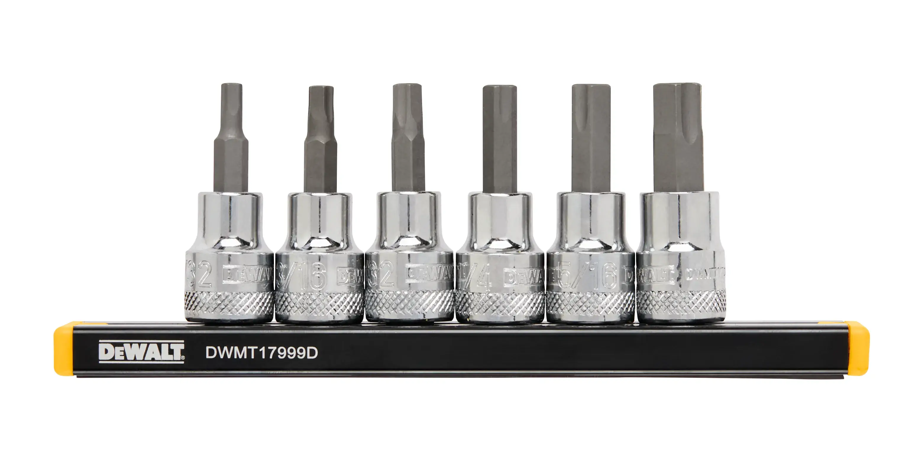 DEWALT® 3/8-in. Drive SAE Hex Bit Socket Set (6-pc.)