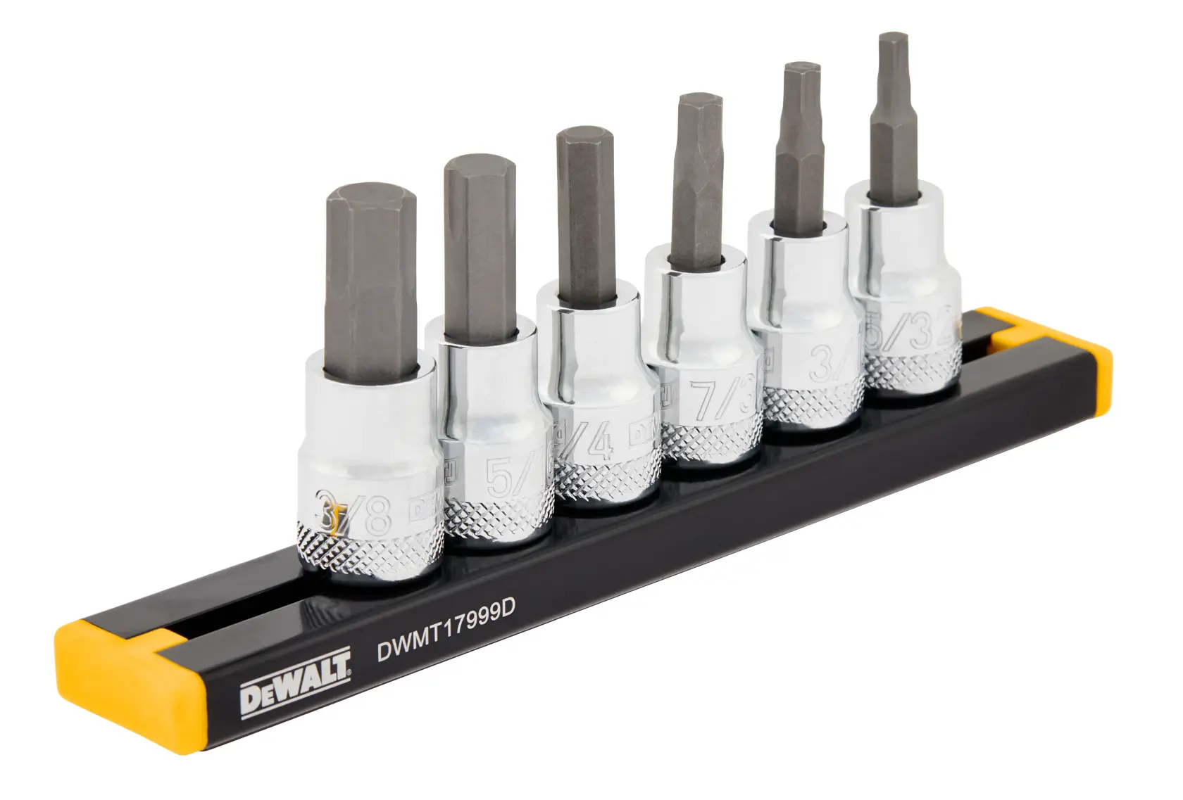 DEWALT® 3/8-in. Drive SAE Hex Bit Socket Set (6-pc.) thumbnail 2