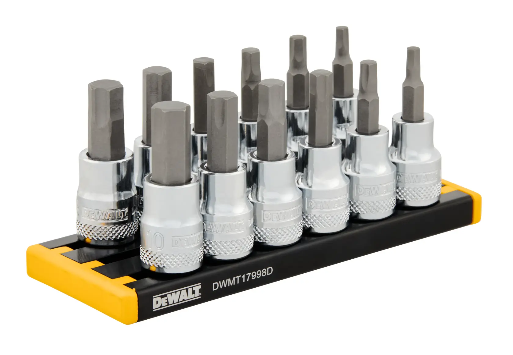 DEWALT® 3/8-in. Drive SAE & MM Hex Bit Socket Set (12-pc.) thumbnail 2