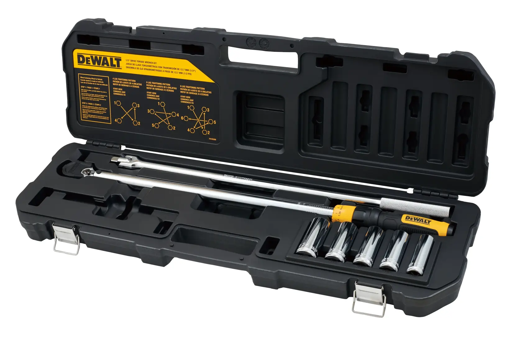 Profile of  half inch Drive Torque Wrench Tire Change case.
