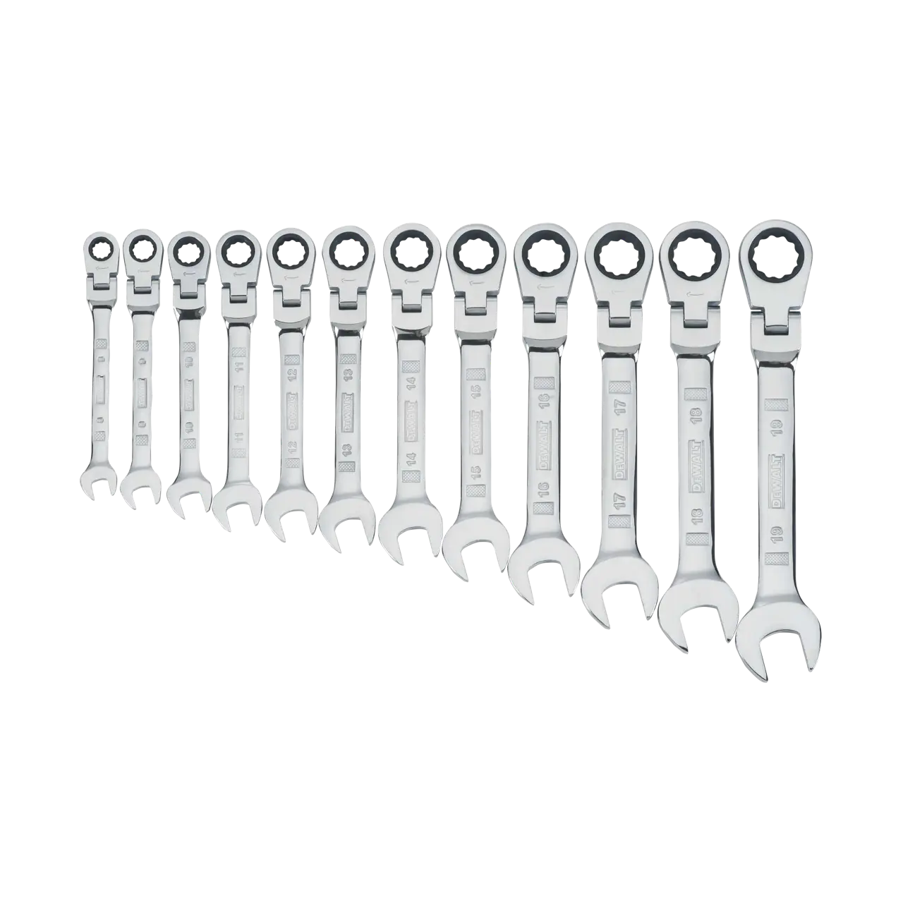 12 Piece Flex Head Ratcheing Metric Wrench Set