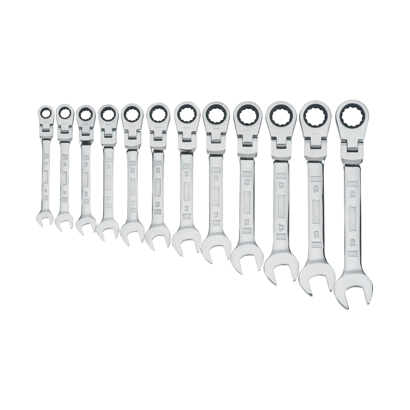 DEWALT® Ratcheting Wrench Set, Mm, Flexible, 12-Piece (12-pc.)