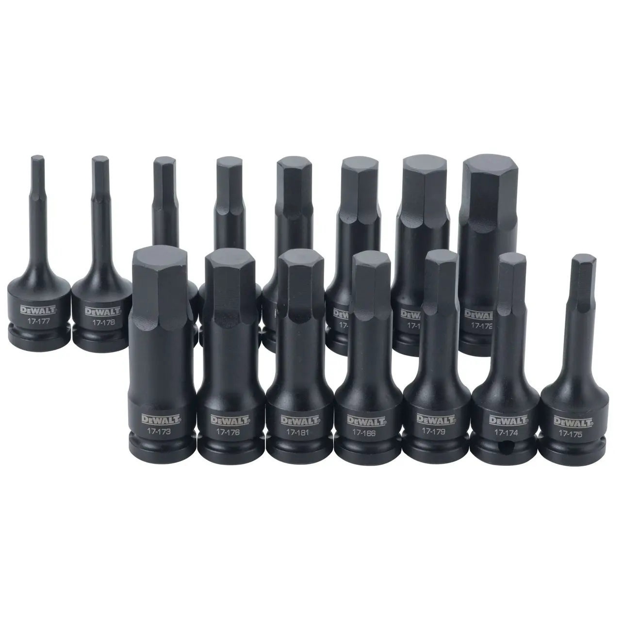 15 Piece 1/2 in Drive Combination Impact Hex Bit Socket Set