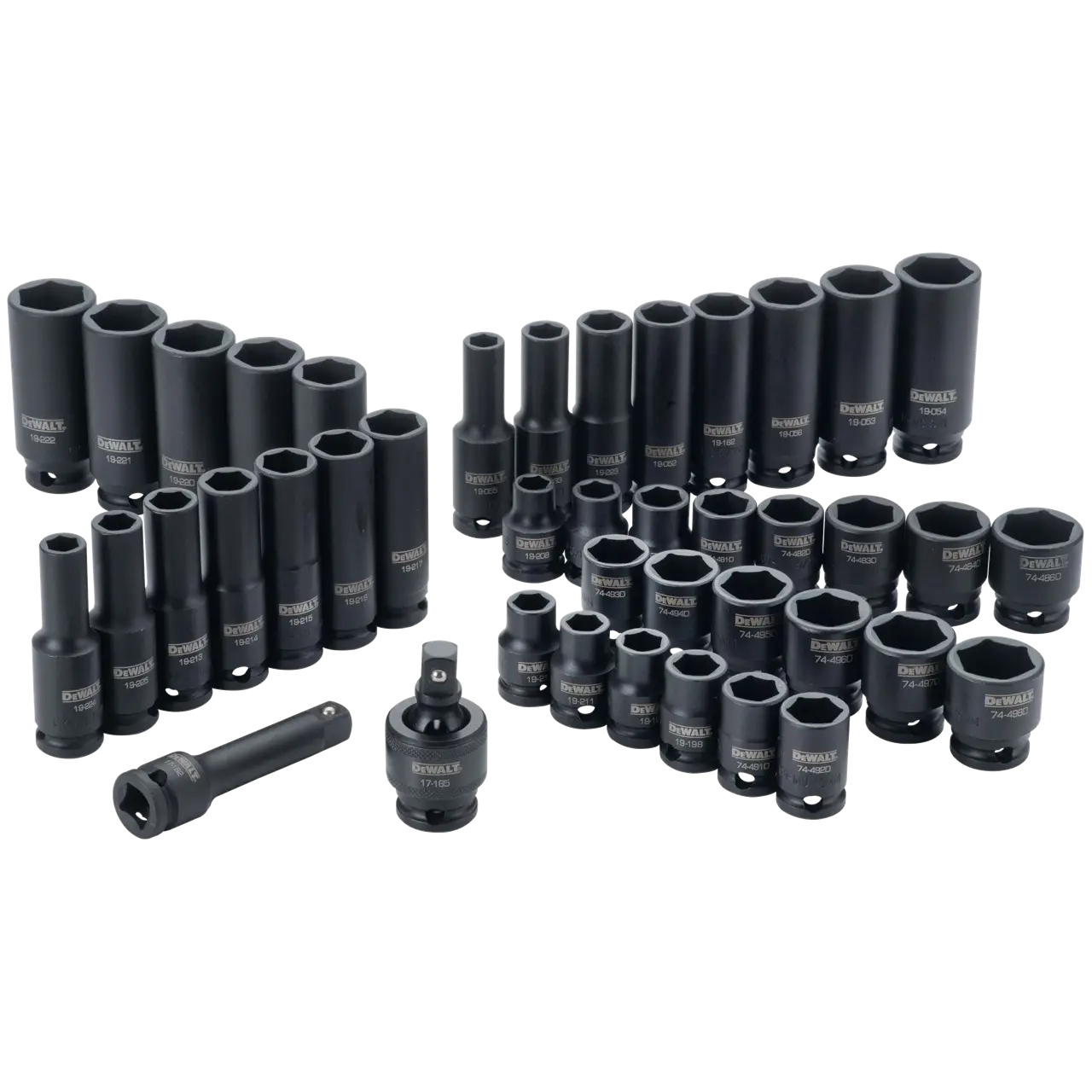 42 pc. 3/8 in. Drive Combination Impact Socket Set - 6 Point