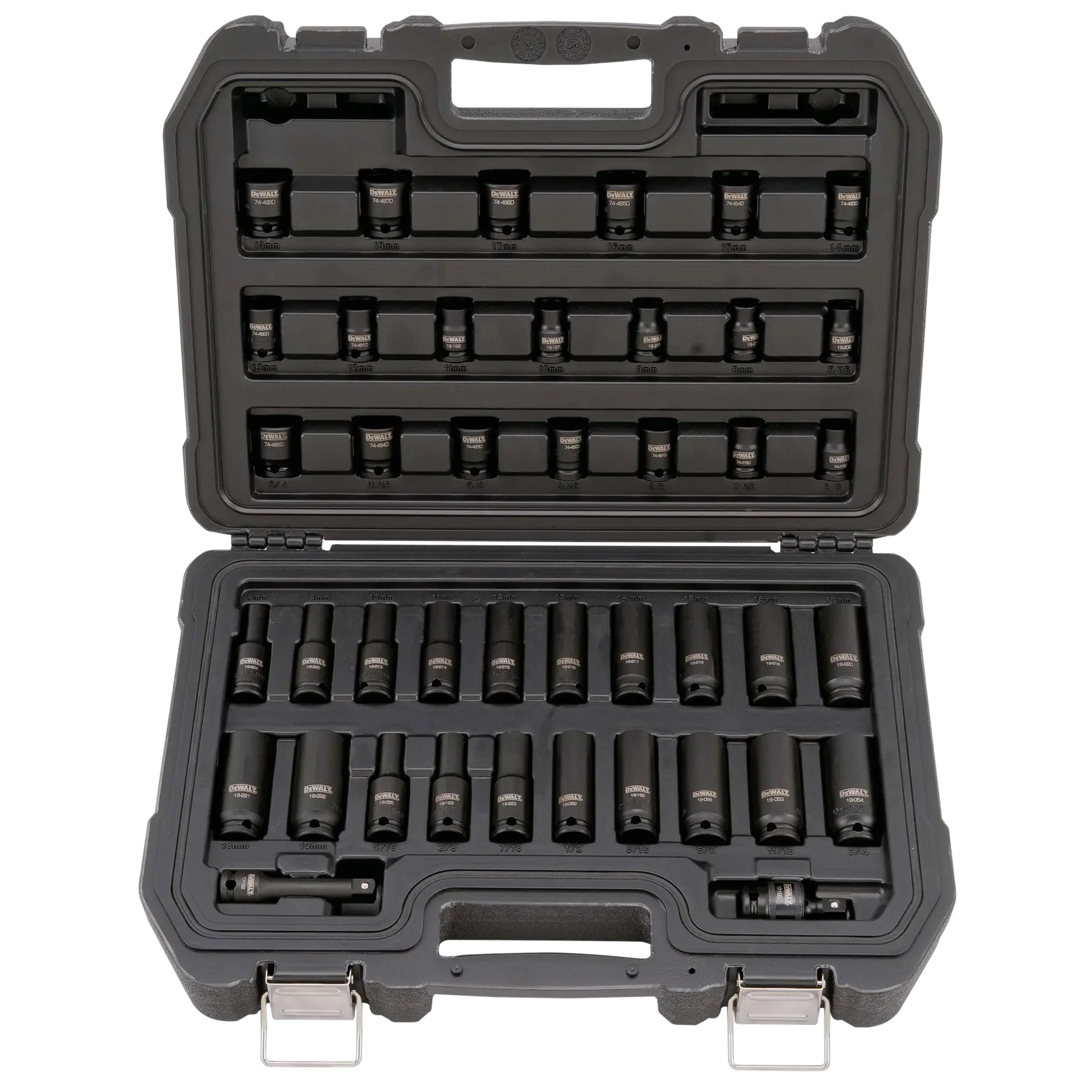 DEWALT® 42-pc. 3/8-in. Drive Combination Impact Socket Set - 6 Point thumbnail 2