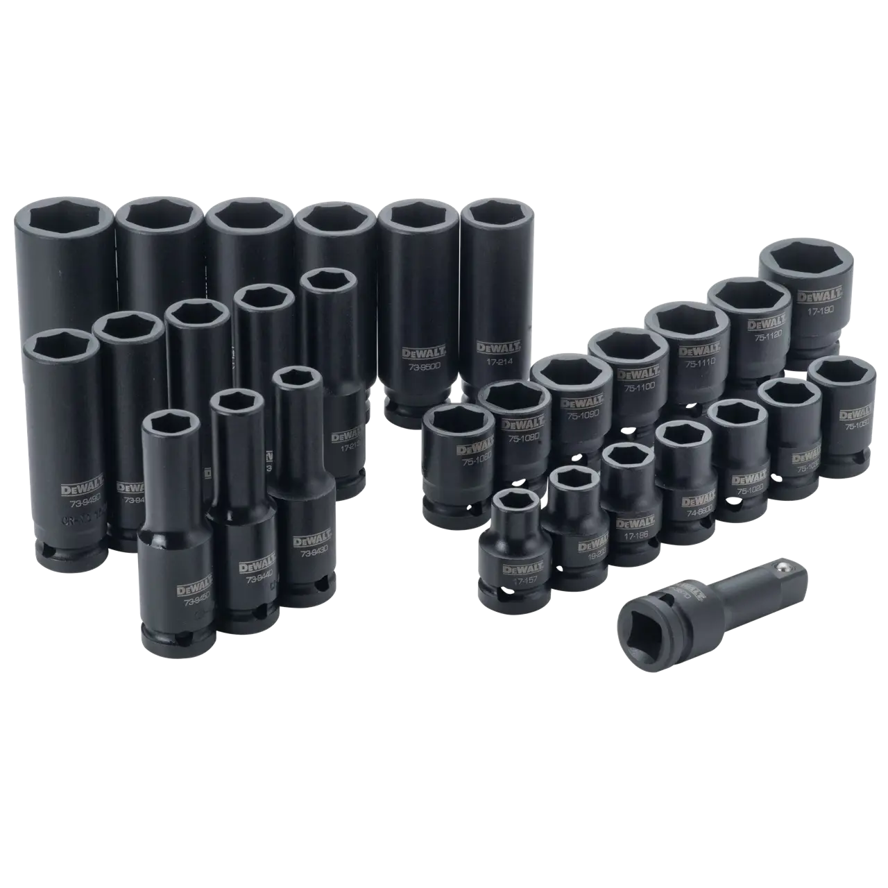 1/2 in. Drive 6-Point Combination Impact Socket Set (30 pc.)
