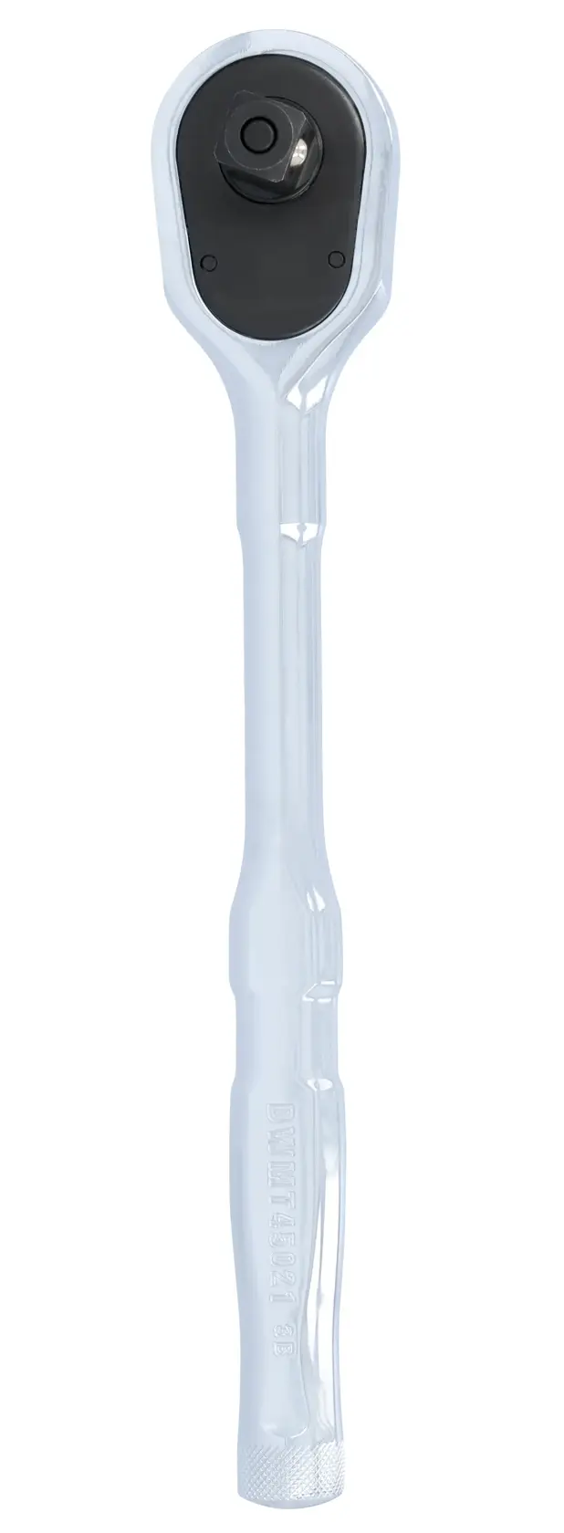 DEWALT® TOUGHSERIES™ DWMT45021 1/2 Inch Drive 144 Tooth Quick Release Ratchet back side on white at a profile view