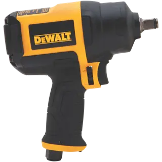 Side view of DEWALT half inch heavy duty drive impact wrench.