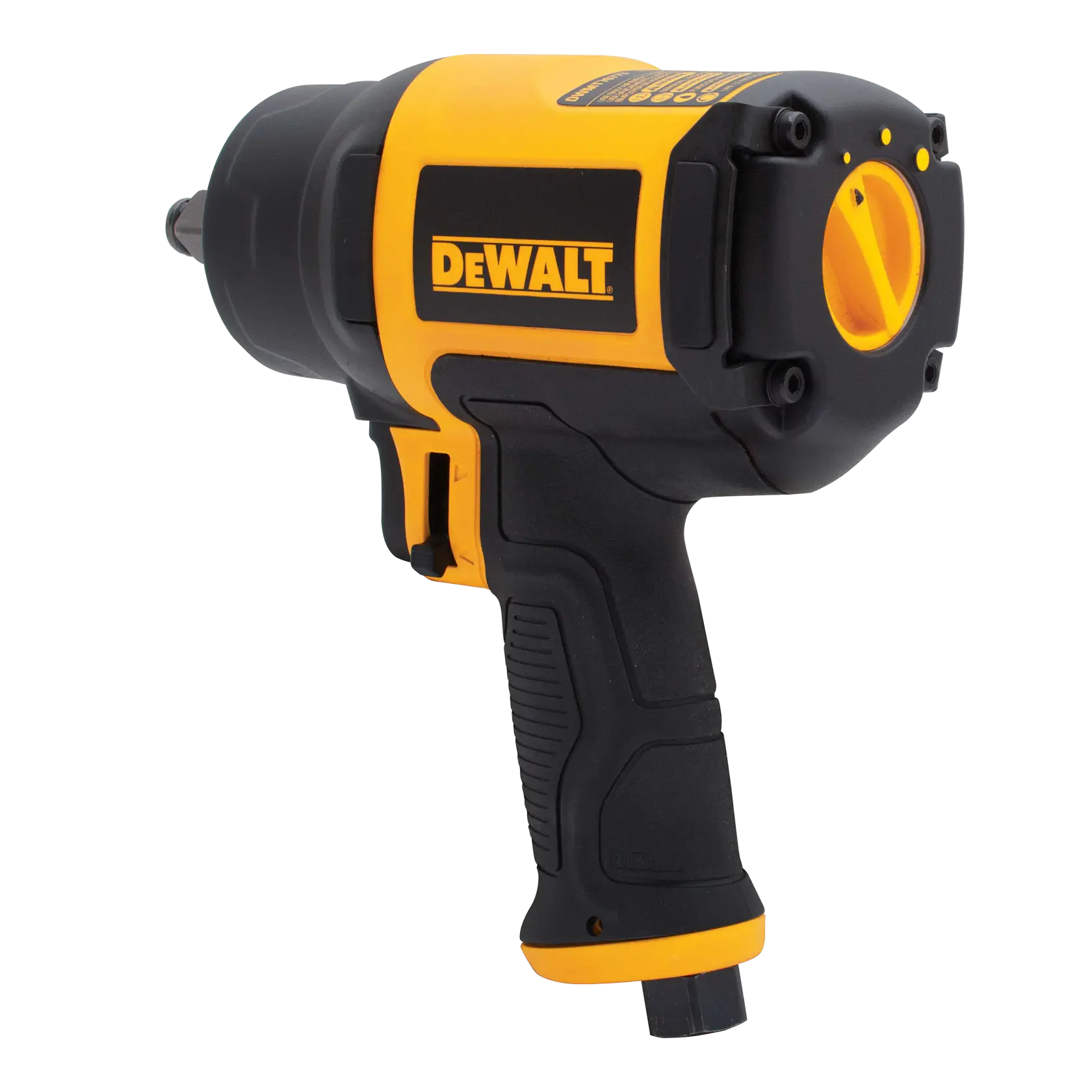 Right profile of Half inch heavy duty pneumatic impact wrench.