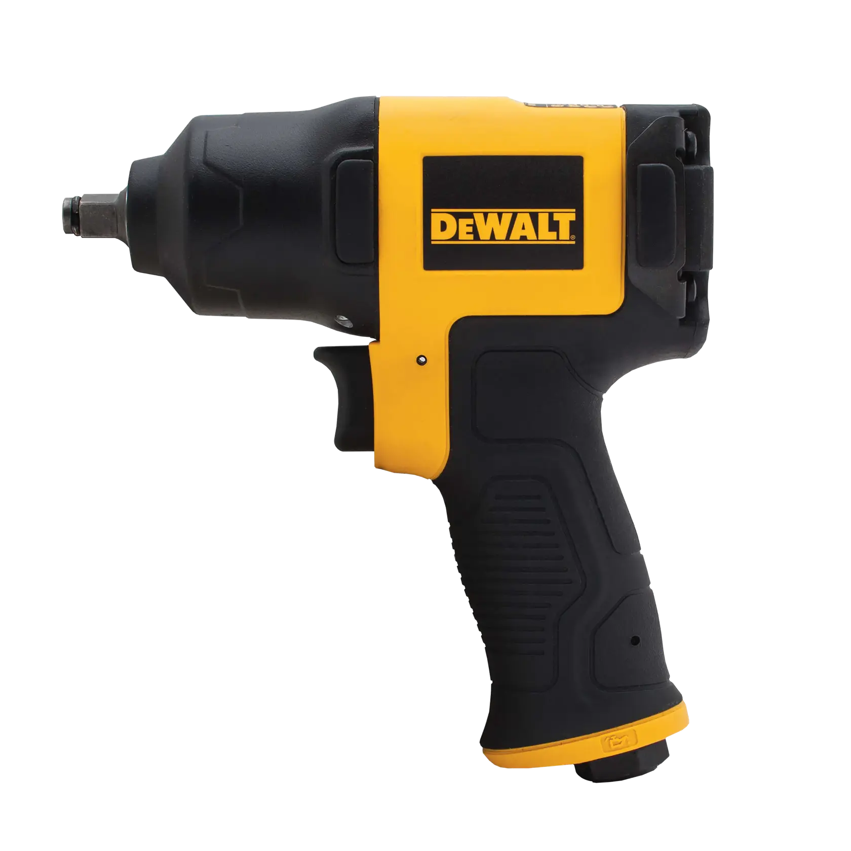 Side view of DEWALT drive impact wrench.
