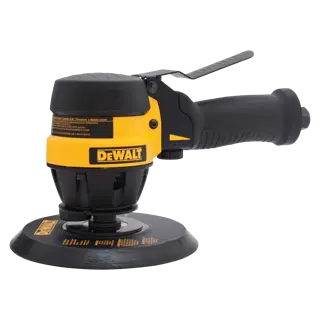 Profile of DEWALT dual action sander.
