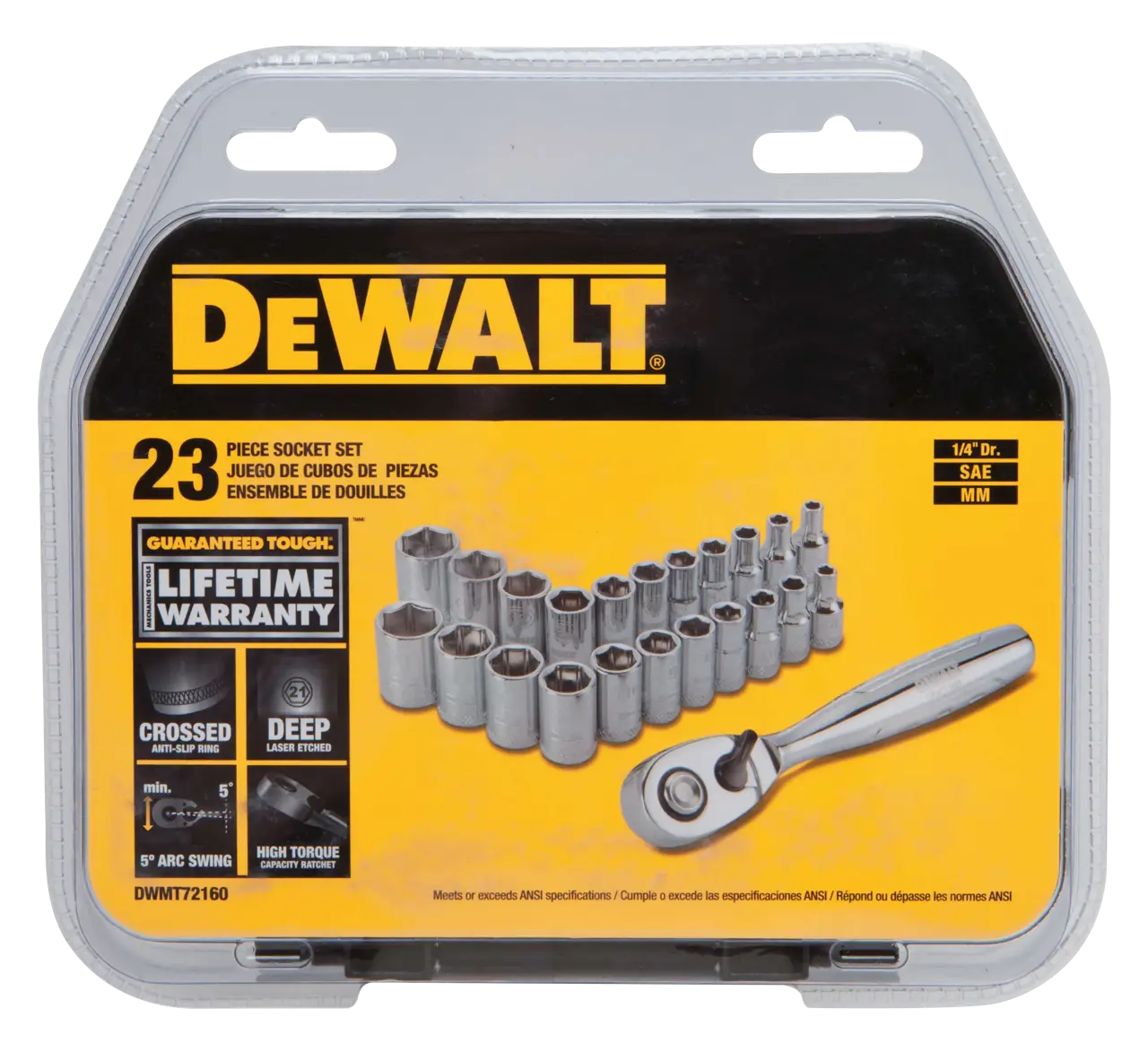 23-pc. 1/4-in Drive Socket Set