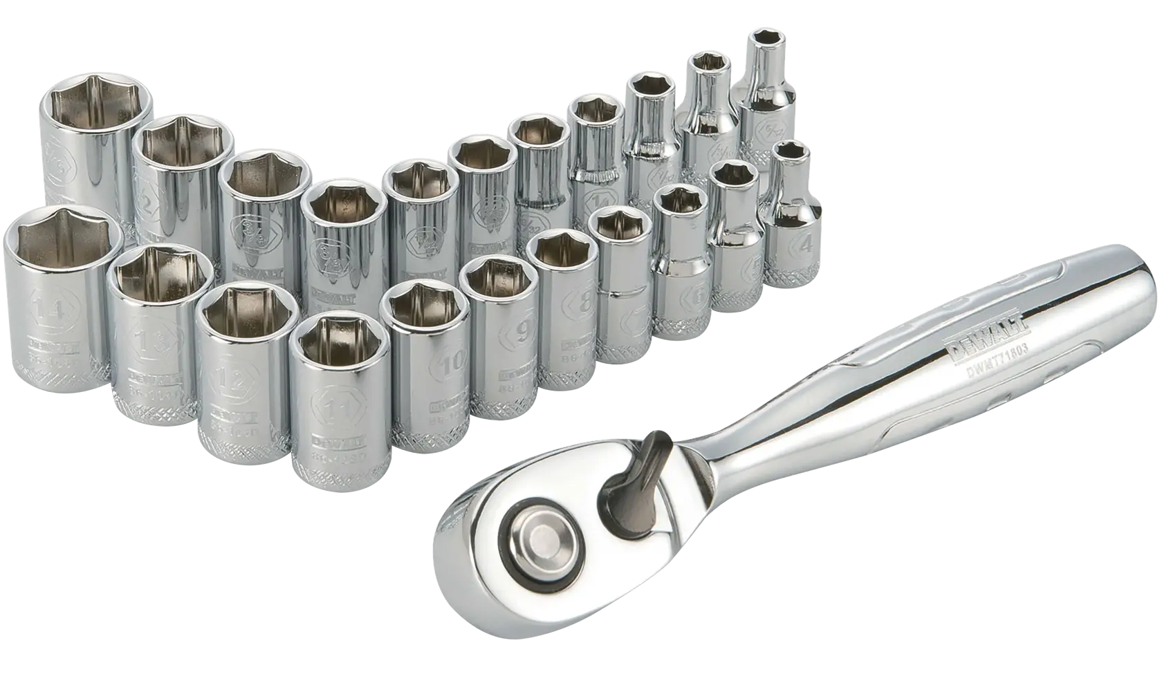 DEWALT® 23-pc. 1/4-in. Drive Socket Set